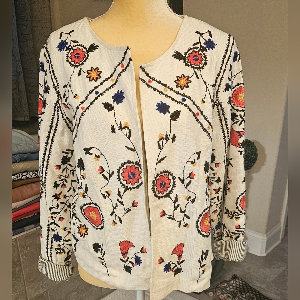 Embroided blazer
